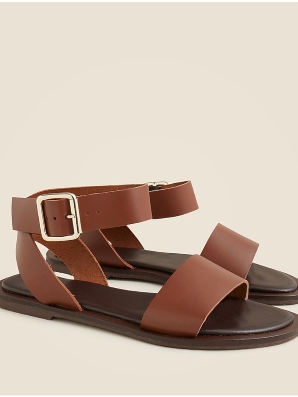 J.Crew Carsen Made-in-Italy ankle-strap sandals 
Size 9